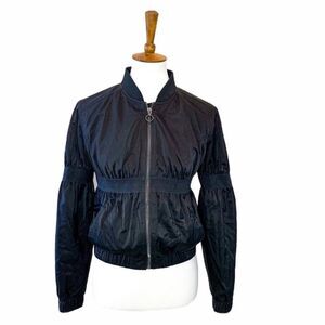 Guess Jet Black LS Johnny Moto Zip Up Jacket xs